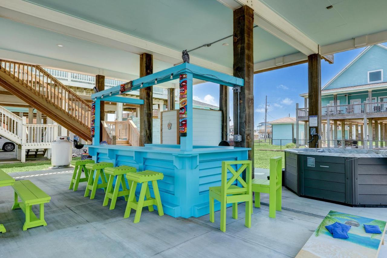 Beachfront - Hot Tub - Bbq - 14 Guests Bolivar Peninsula Exterior foto